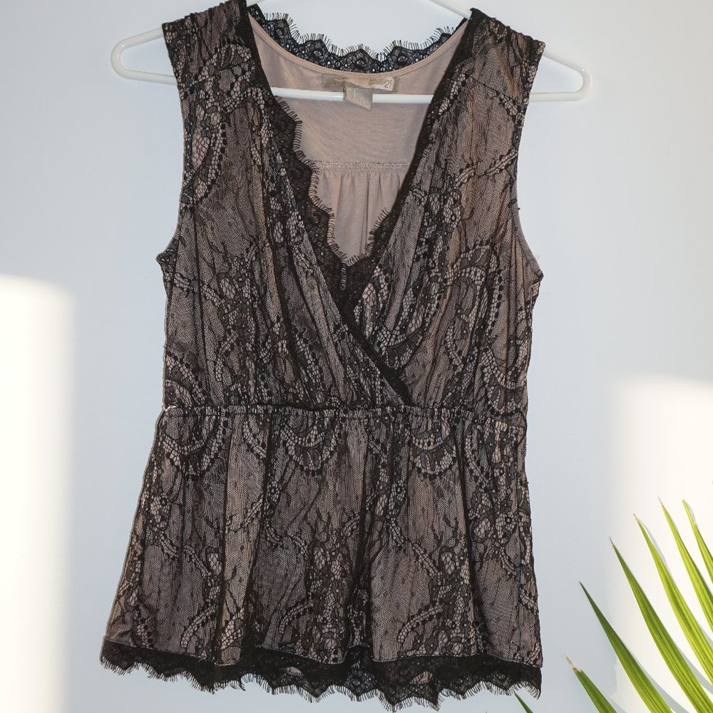 Black Mesh Tank Top